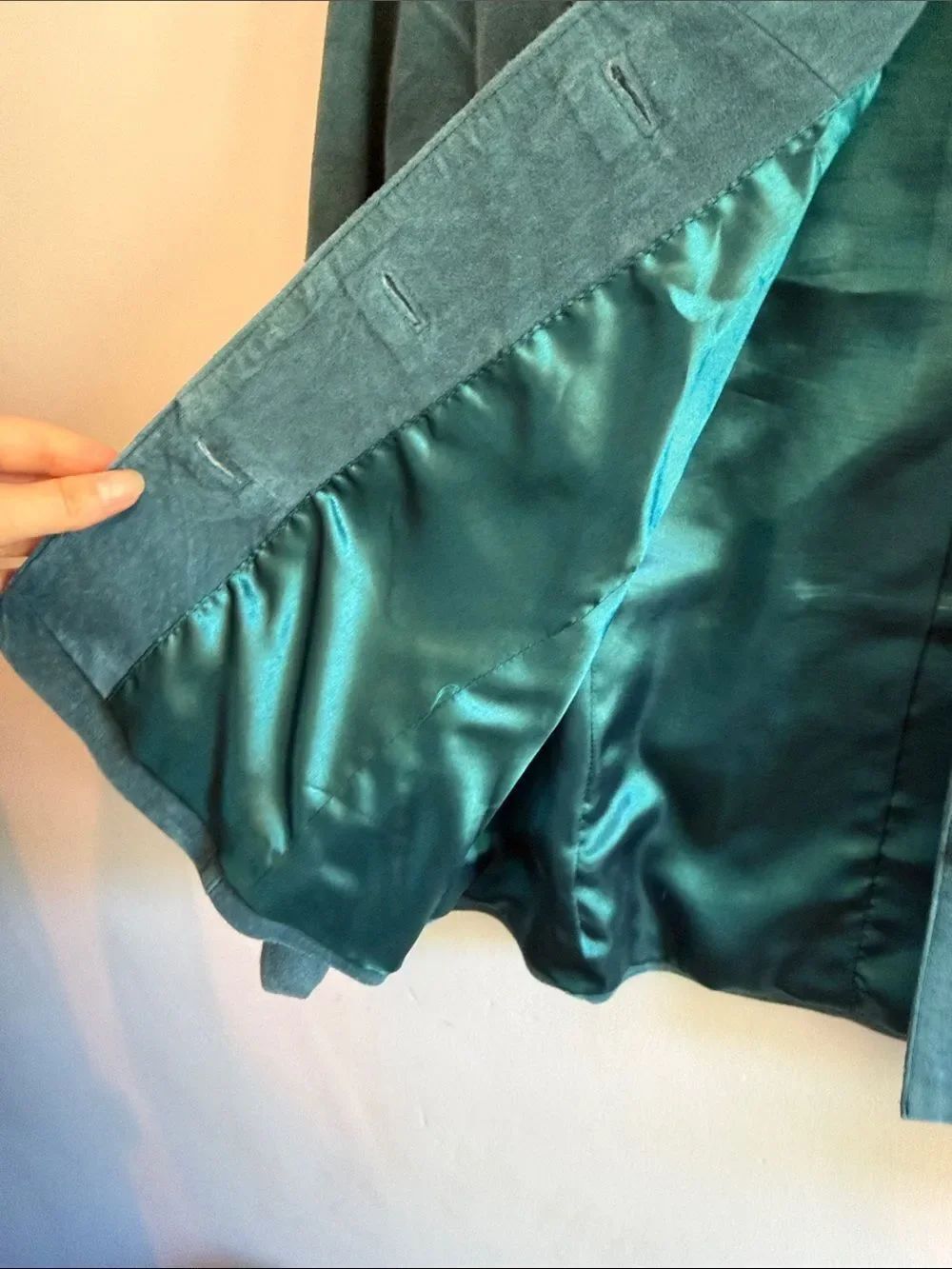 Pursuits, ltd. Teal Button-Front Women's Jacket - Picture 5 of 5
